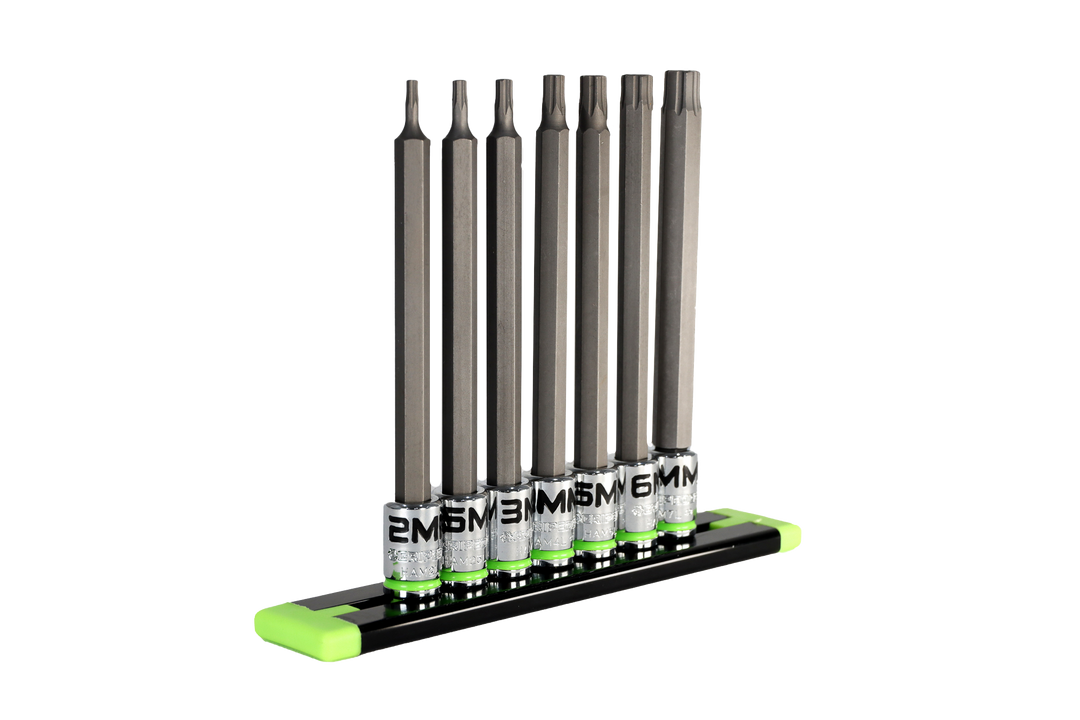 7-PC 1/4'' Drive Long Metric Hex Driver Set