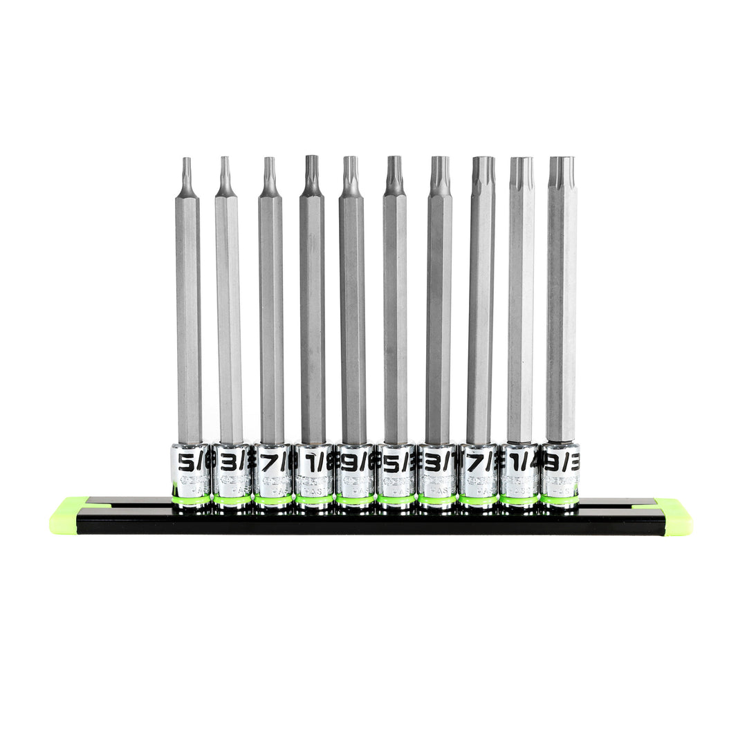 10-PC 1/4'' Drive Long SAE Hex Driver Set