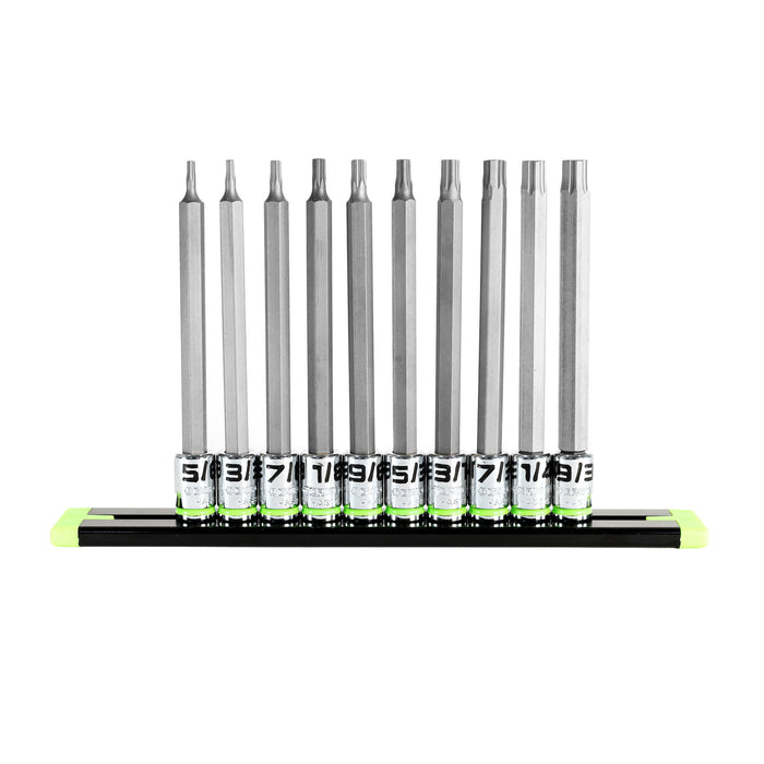 10-PC 1/4'' Drive Long SAE Hex Driver Set